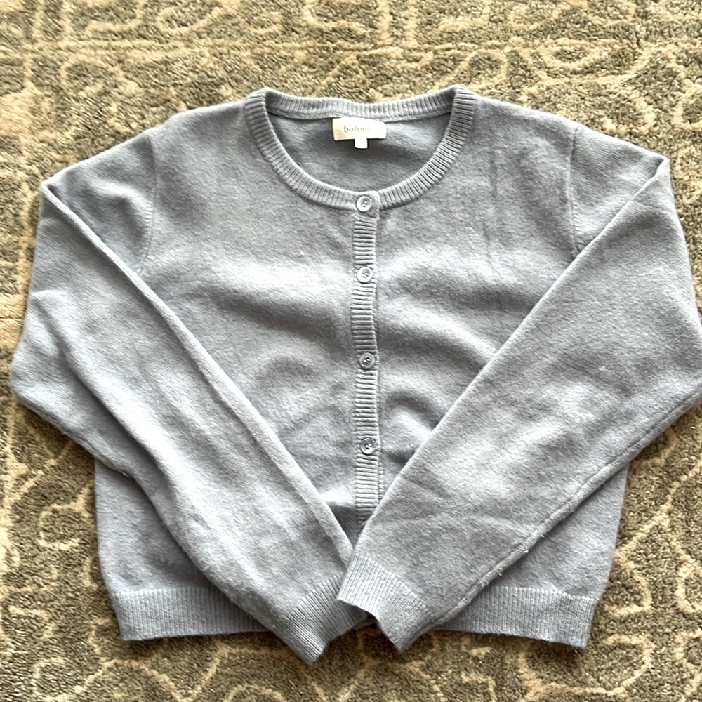 Baby Blue Long Sleeve Bohme Sweater size XL